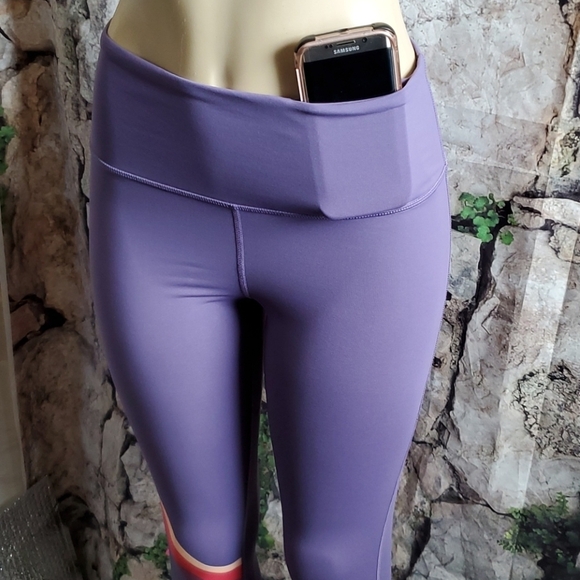 FabFitFun High Waisted Teal Leggings Size M - Picture 5 of 7